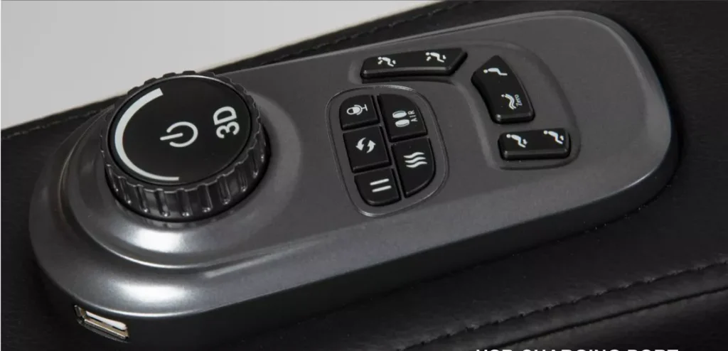 Zoom sur la télécommande du fauteuil DISTEGN BREHAT