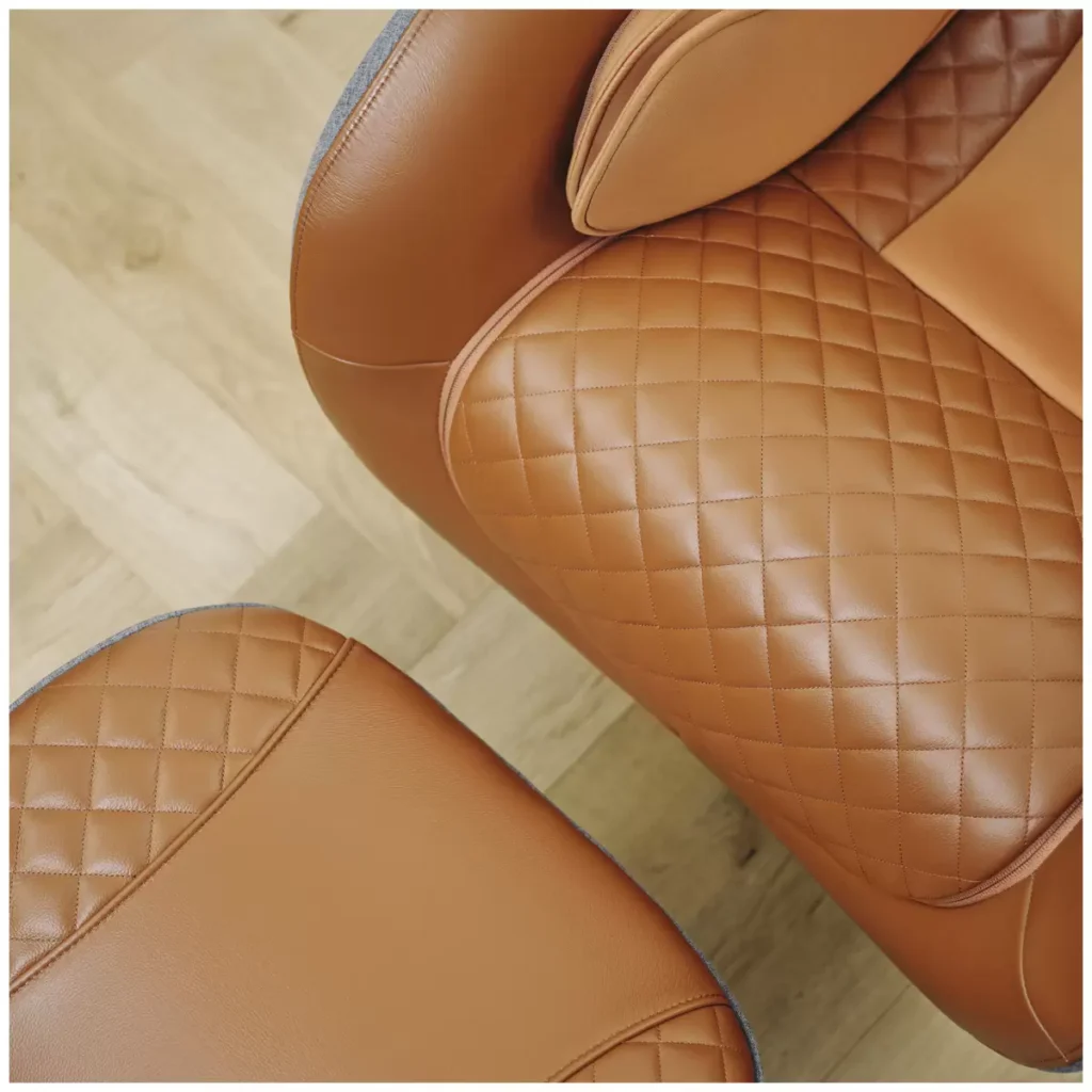 Zoom sur finition fauteuil Hoedic DISTEGN