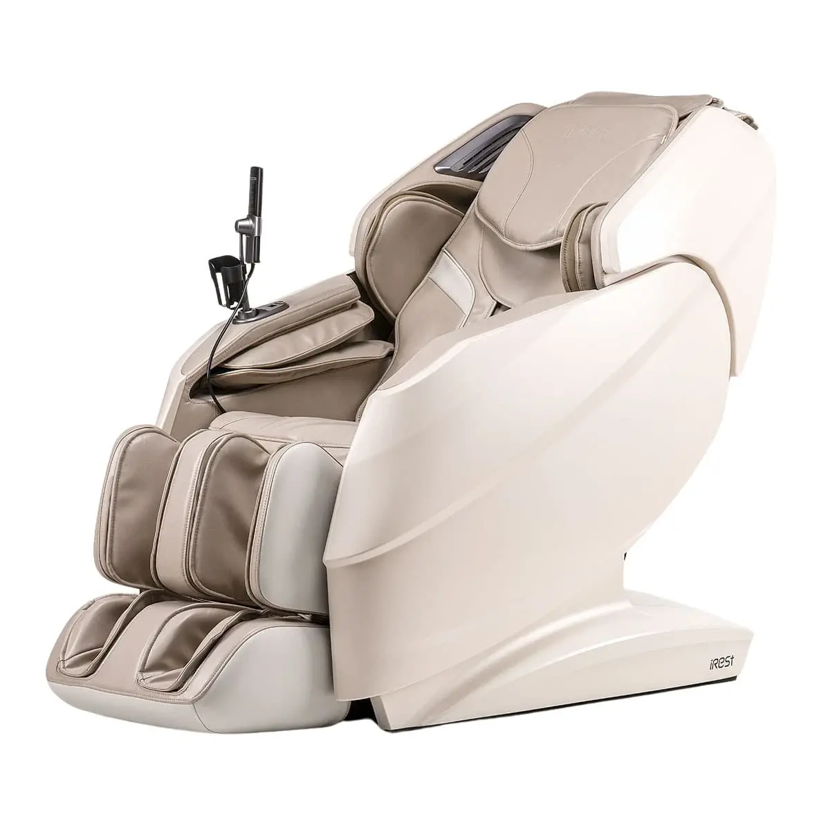 fauteuil de massage IREST A550, Bodygravity vue profil face, coloris beige