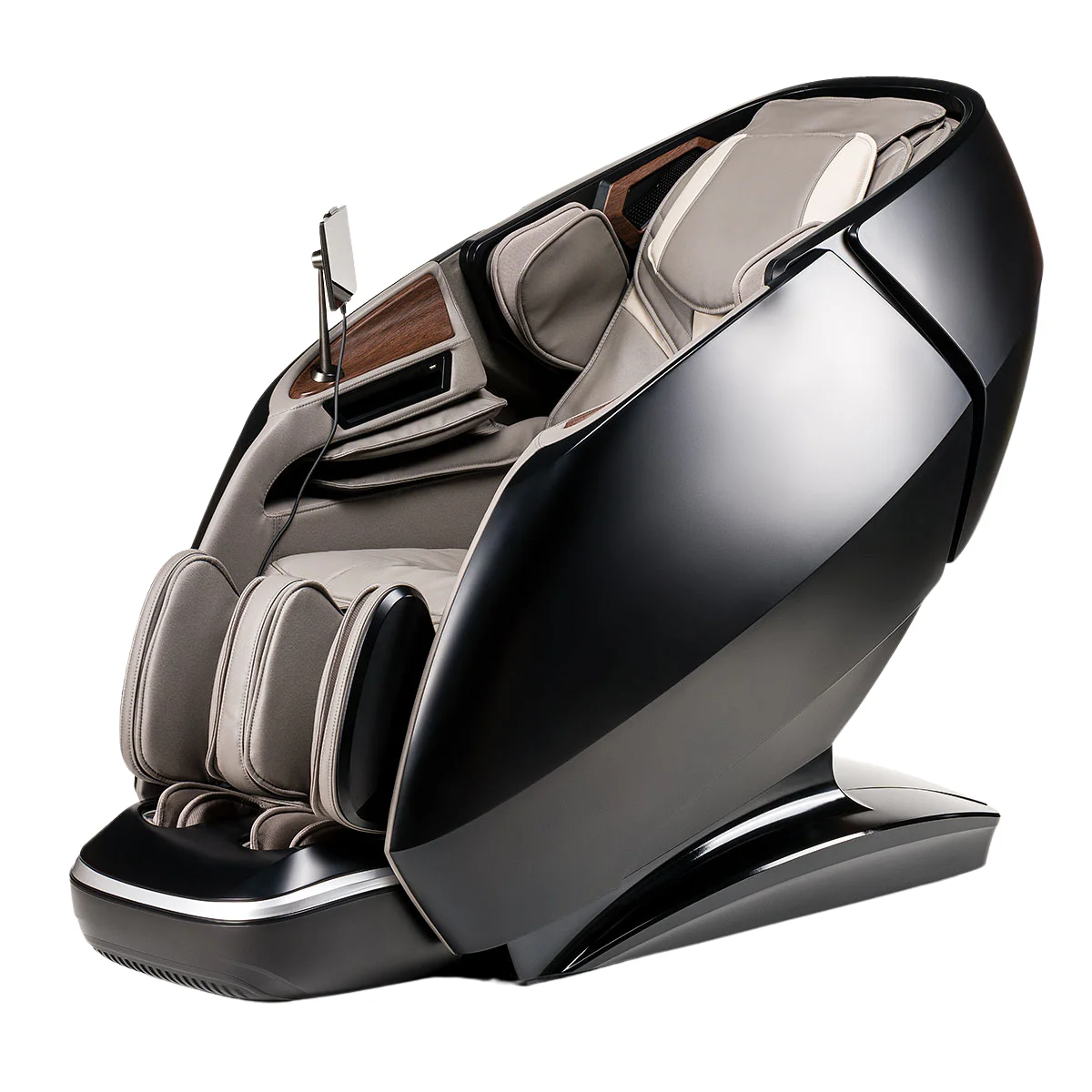 Vue profil fauteuil de massage Bodygravity iRest A665 noir