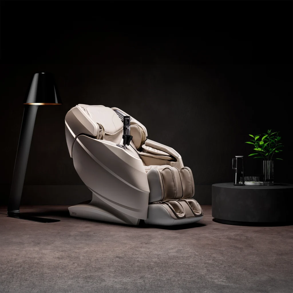 Intégration fauteuil de massage irest A550, coloris beige