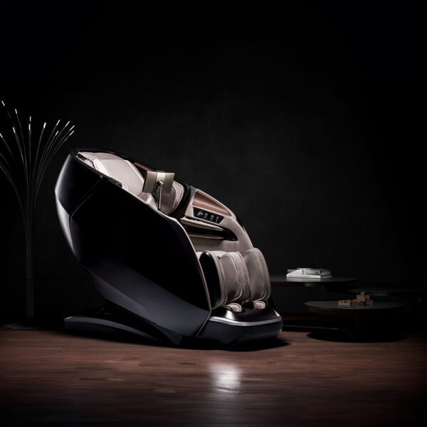 mise en situation du fauteuil de massage coloris noir irest a665