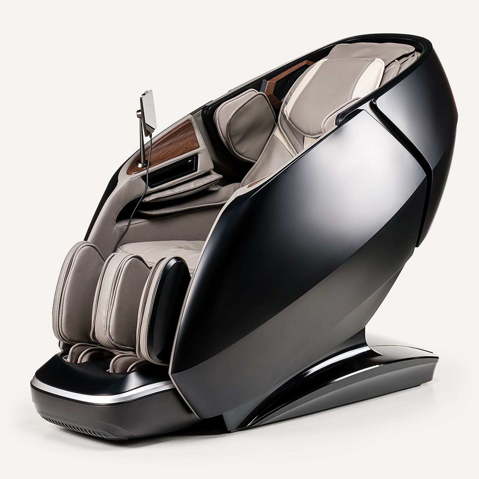 fauteuil de massage irest a665 noir, vue profil