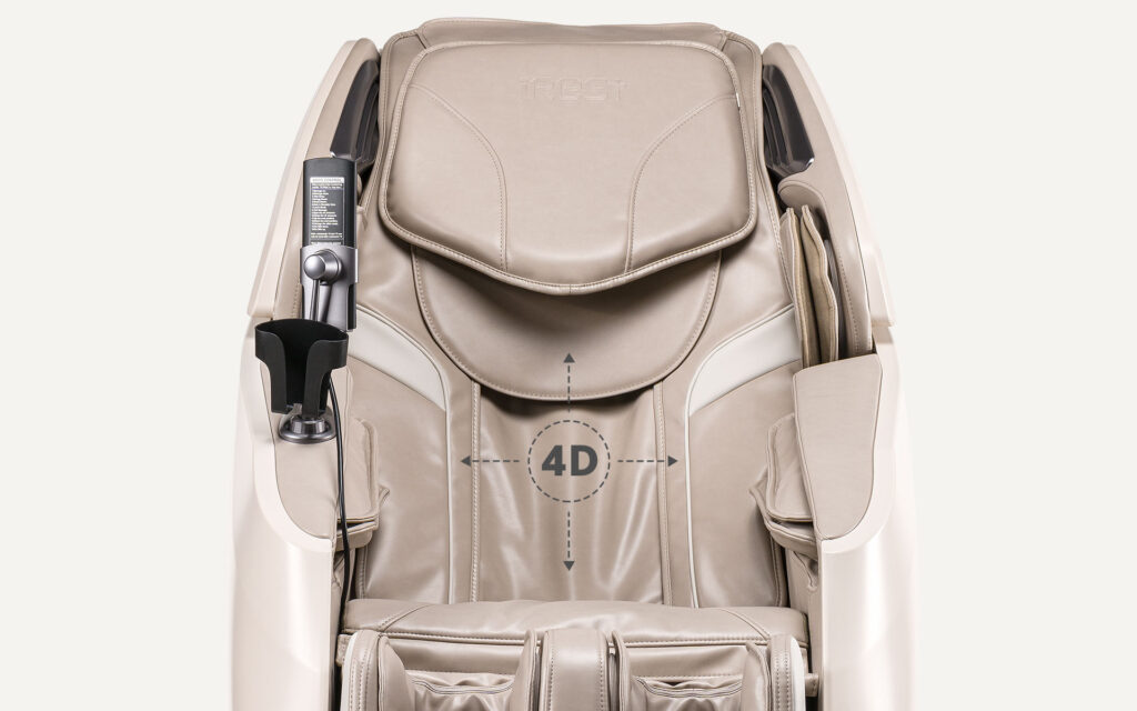 Repérage du positionnement du mécanisme 4D du fauteuil de massage IREST A550