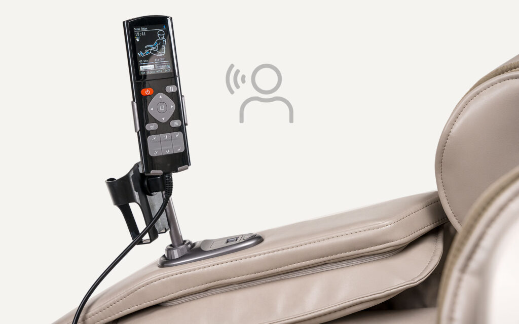 Zoom sur la télécommande du fauteuil IREST A550
