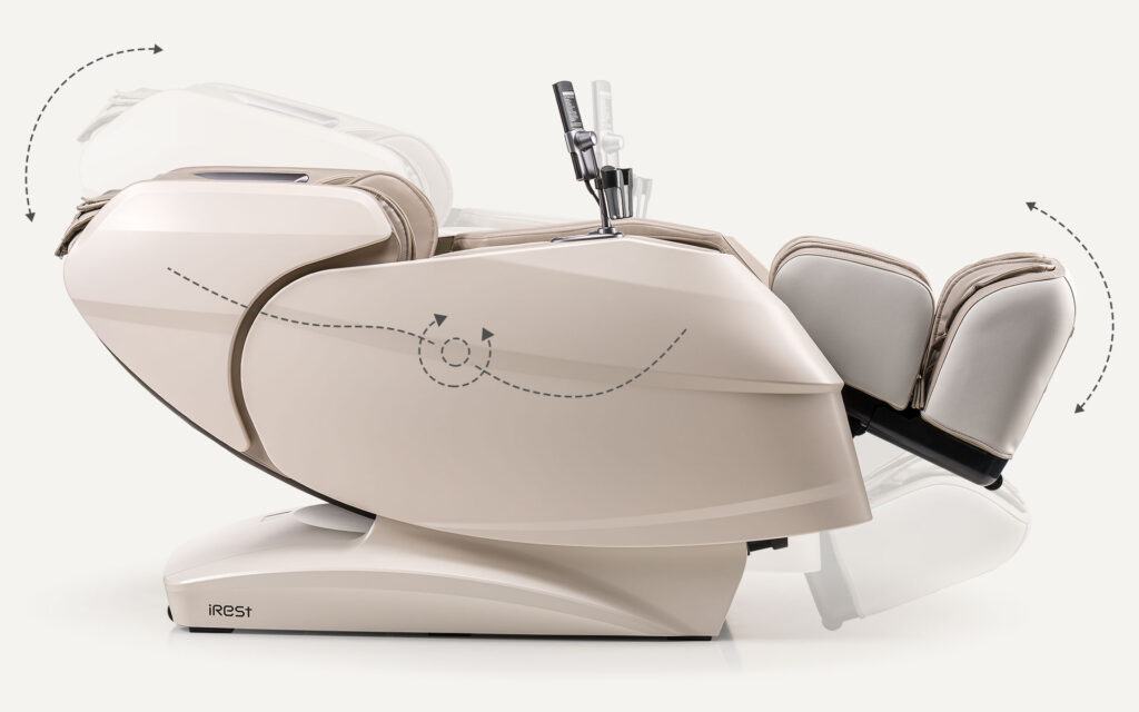 Fauteuil en position allongé en zéro gravity, modèle IREST A550