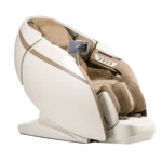 Fauteuil de massage IREST A801, Bodygravity, Vue profil avant blanc