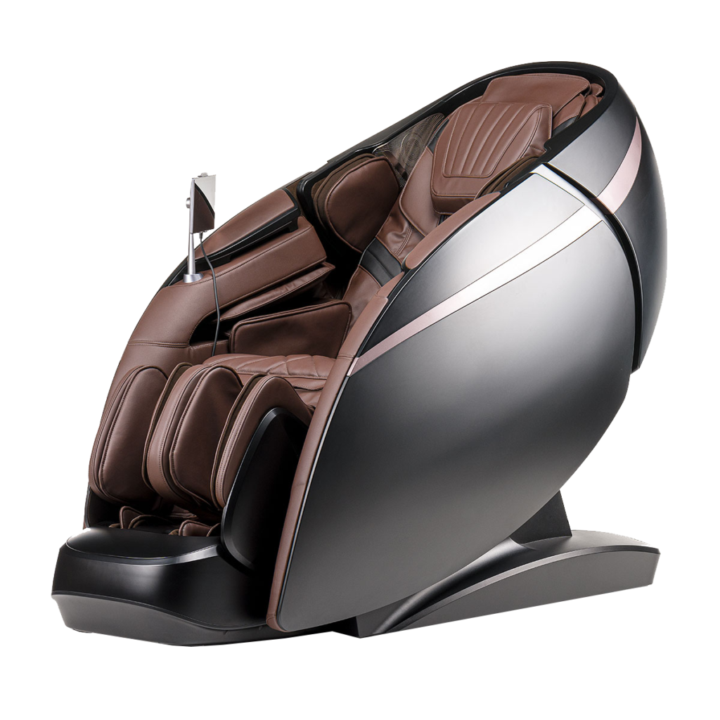 Fauteuil de massage Irest A801, vue profil face, coloris noir
