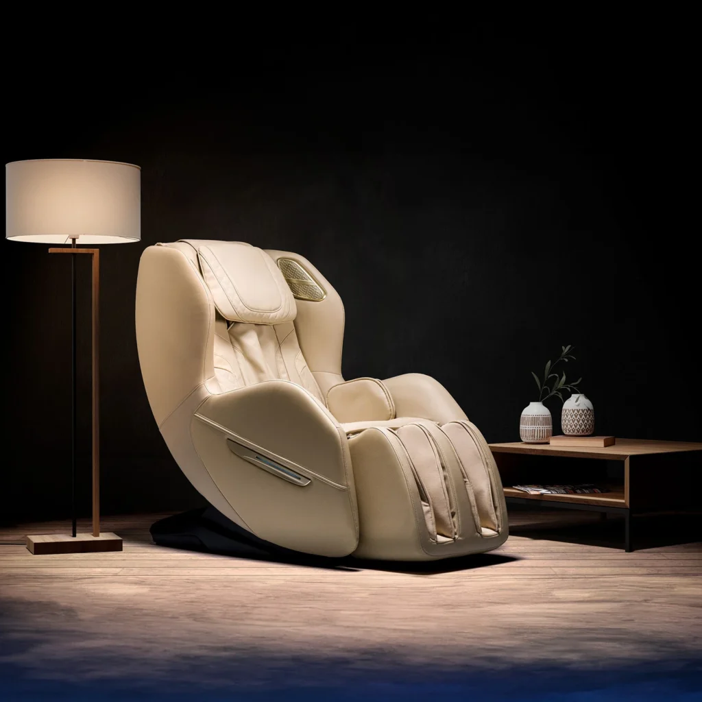 Intégration fauteuil de massage irest A166, coloris beige