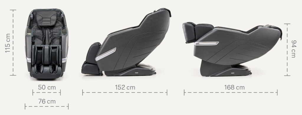 Dimensions fauteuil de massage IREST A360