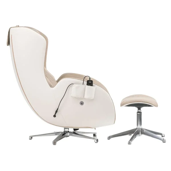Fauteuil de massage IREST A185 vue de côté beige bodygravity
