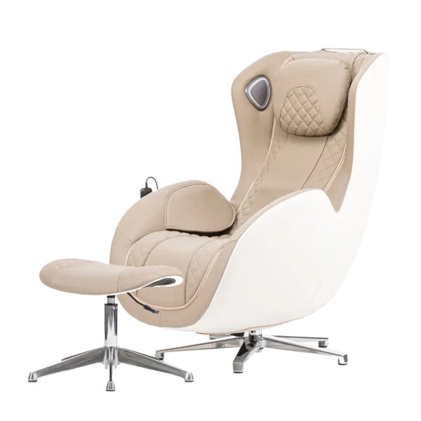 Fauteuil de massage IREST A185 profil face, coloris blanc