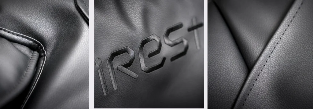 Finition cuir fauteuil de massage Irest