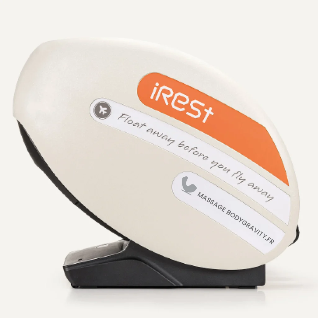 Personnalisation des parois latérales du fauteuil massage Irest T103