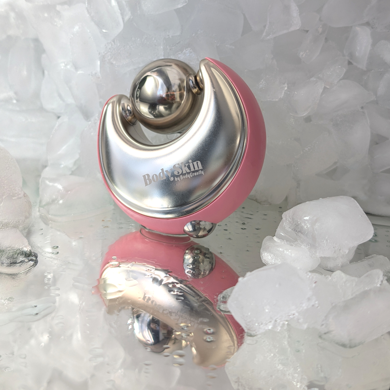 Vue de profil de l'IceBloom dans la glace