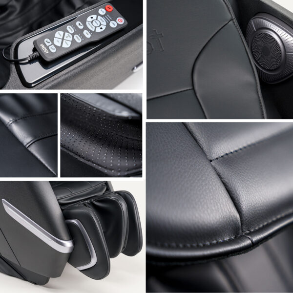 photo finitions fauteuil de massage IREST A360-31 noir