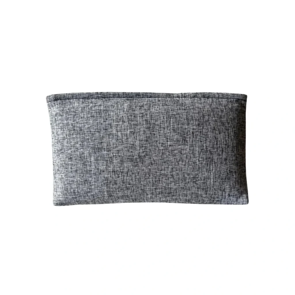 Coussin massant gris chiné sur fond blanc de la marque bodyskin
