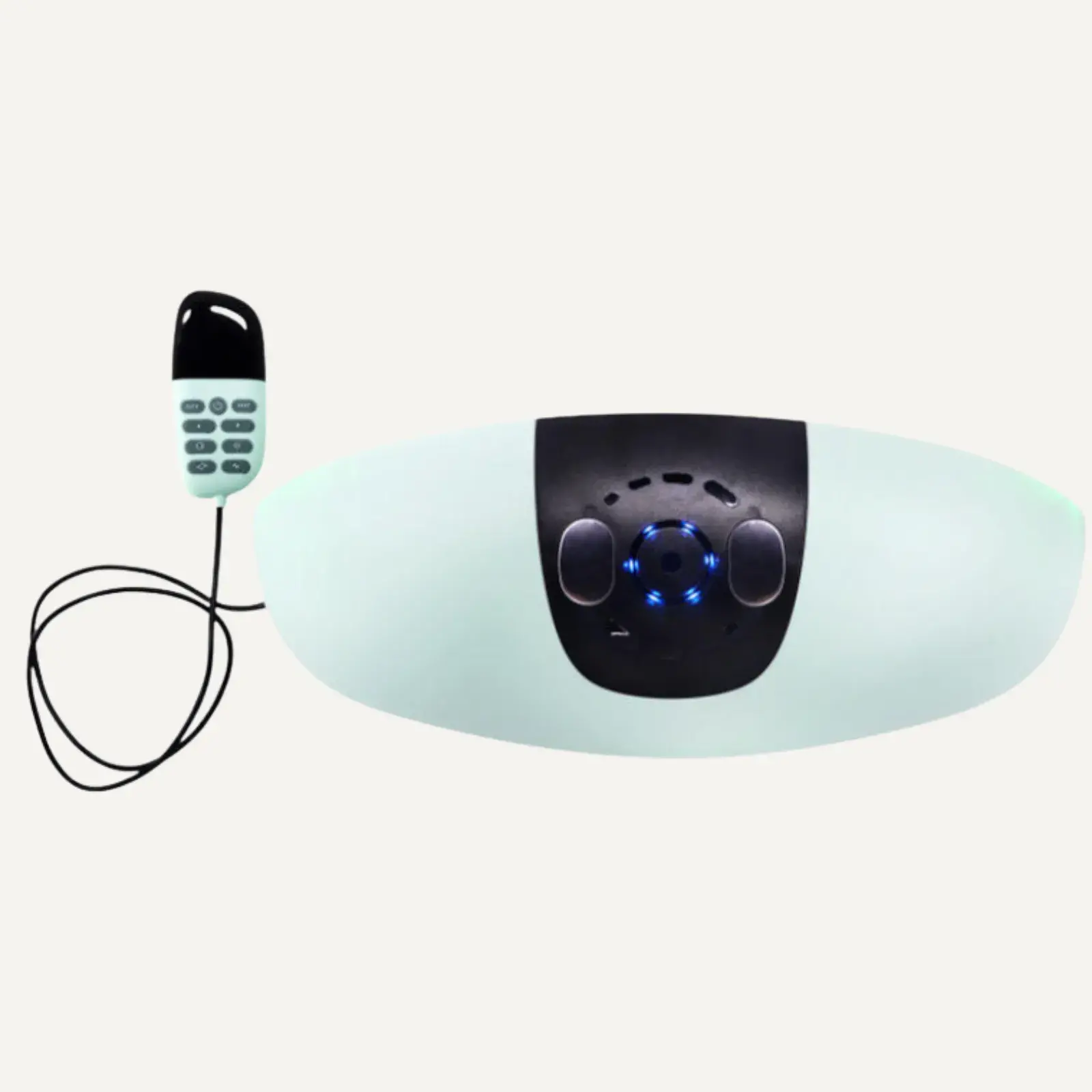 Massage lombaires BACKLY vue de face sur fond neutre