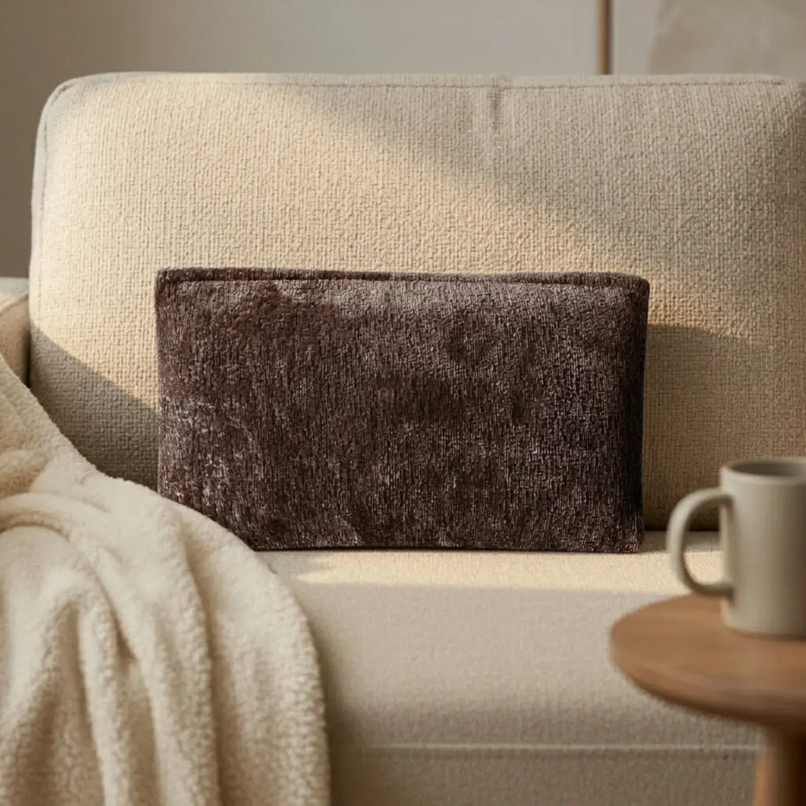 coussin-massant-RELAXO-marron-BodySkin-canapé-face