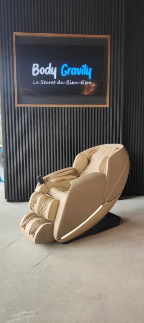 BodyGravity showroom, fauteuil de massage Ouessant